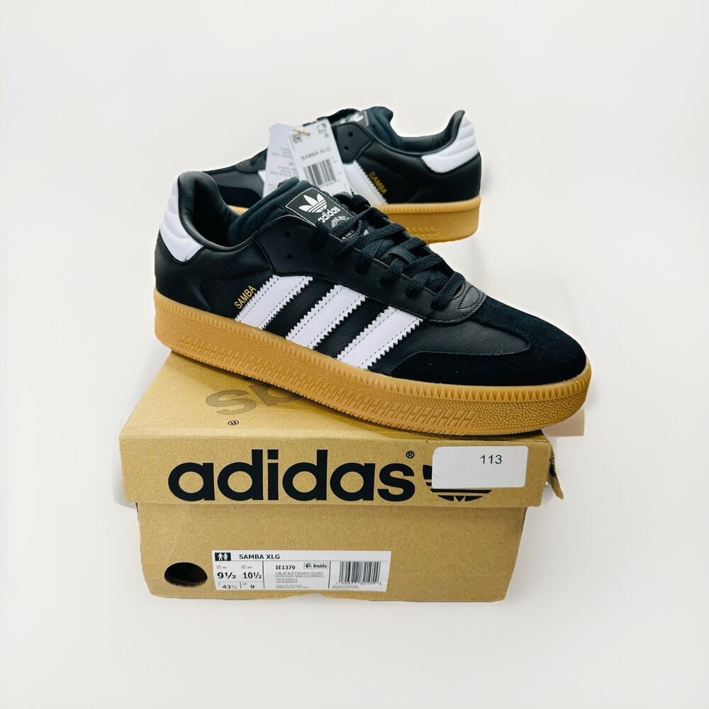 Adidas Samba XLG ‘Black/White’ Athletic Sneaker Shoe | Men’s Size 9.5 US | New
